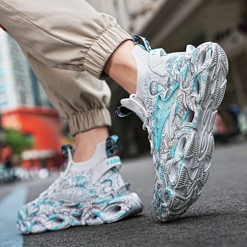 Personalized Men Shoes Large Size Graffiti Ethnic Style Blade Running Basketball Absorbing Flying Woven Shoes Luxury Run Shoes
Personalized Men Shoes Large Size Graffiti Ethnic Style Blade Running Basketball Absorbing Flying Woven Shoes Luxury Run Shoes
