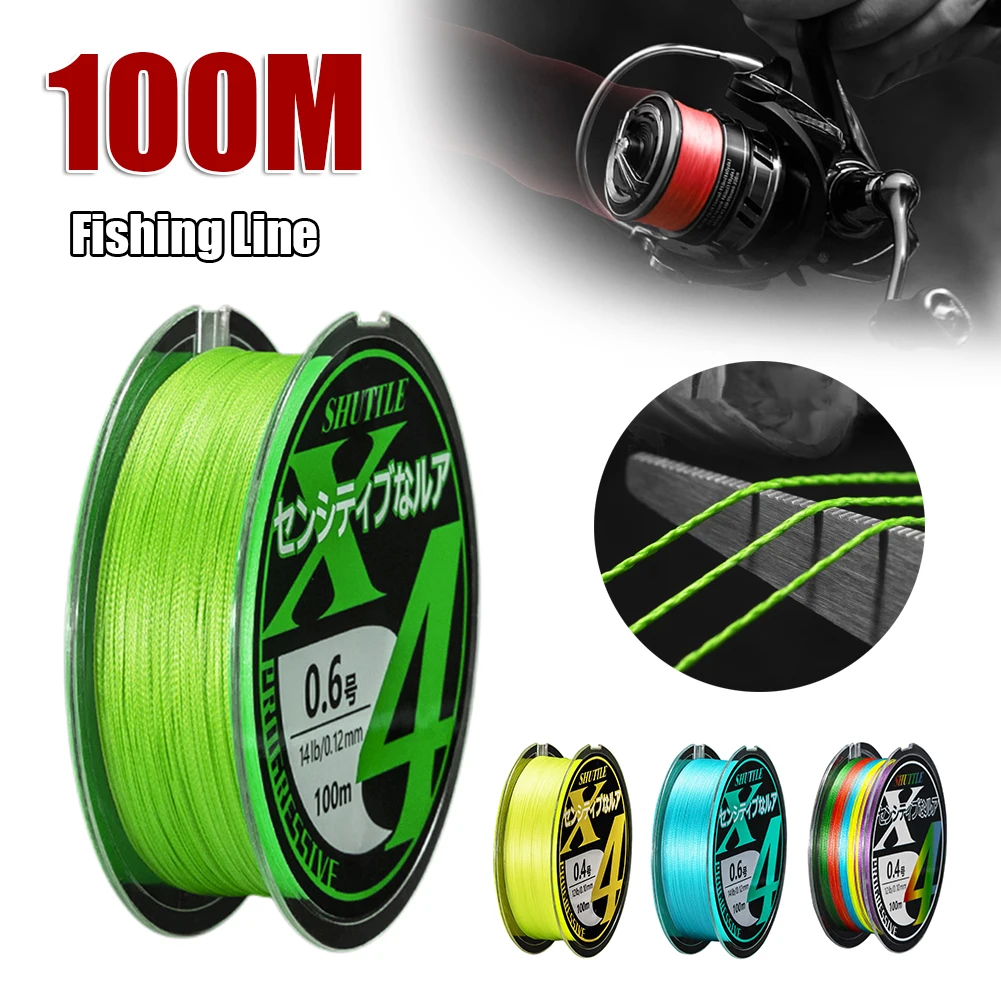 Fishing Line PE Line 4 Strands Braided Multifilament 100m 11-35LB Wire Strand Snood For Pike Carp Sea Fishing Wire Accessories
Fishing Line PE Line 4 Strands Braided Multifilament 100m 11-35LB Wire Strand Snood For Pike Carp Sea Fishing Wire Accessories