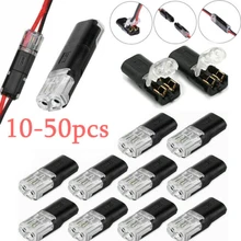 10-50pcs 2 Pin Way Plug Car Waterproof Electrical Connector Wire Cable Automotive Electrical Connector Strip Terminal Connection