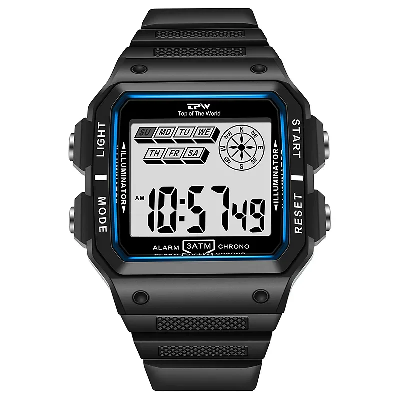 Resistant Digital Watches 30 Meter Water Resistant Rectangle Dial Tough Structure
Resistant Digital Watches 30 Meter Water Resistant Rectangle Dial Tough Structure