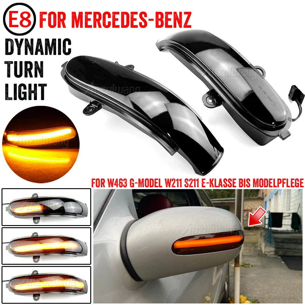 2x Smoked Lens Side Mirror Flashing Lamp LED Dynamic Turn Signal Light For Mercedes Benz E Class W211 S211 2002-07 G Class W463
2x Smoked Lens Side Mirror Flashing Lamp LED Dynamic Turn Signal Light For Mercedes Benz E Class W211 S211 2002-07 G Class W463
