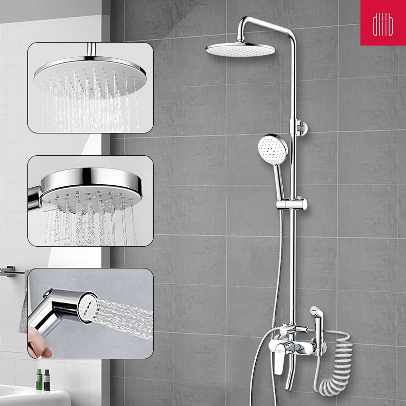 Diiib Shower System Faucet Set Waterfall Rain Top Spray Lifting and Rotating Bathroom Shower Bathtub Mixer Tap with Spray
Diiib Shower System Faucet Set Waterfall Rain Top Spray Lifting and Rotating Bathroom Shower Bathtub Mixer Tap with Spray