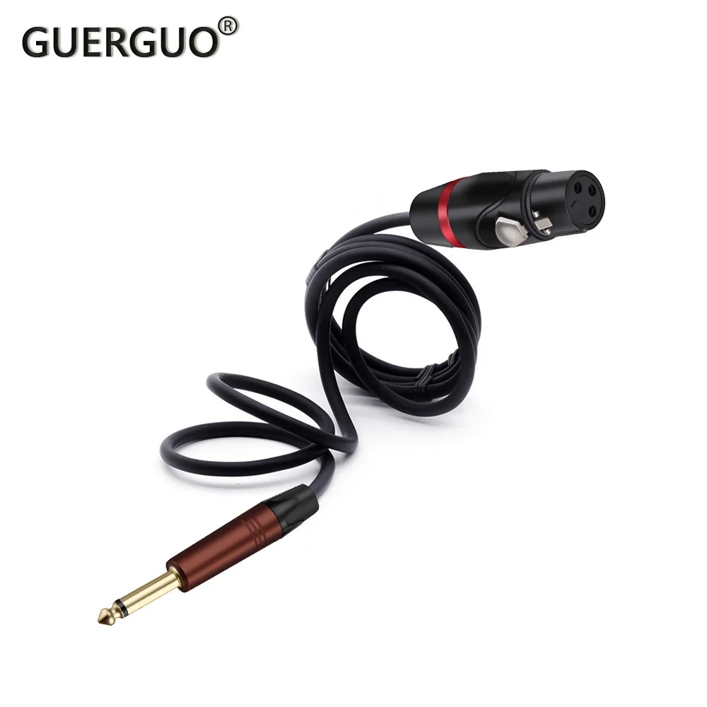 Кабель для соединения микрофона, 6,35 мм, штекер-гнездо XLR
Кабель для соединения микрофона, 6,35 мм, штекер-гнездо XLR