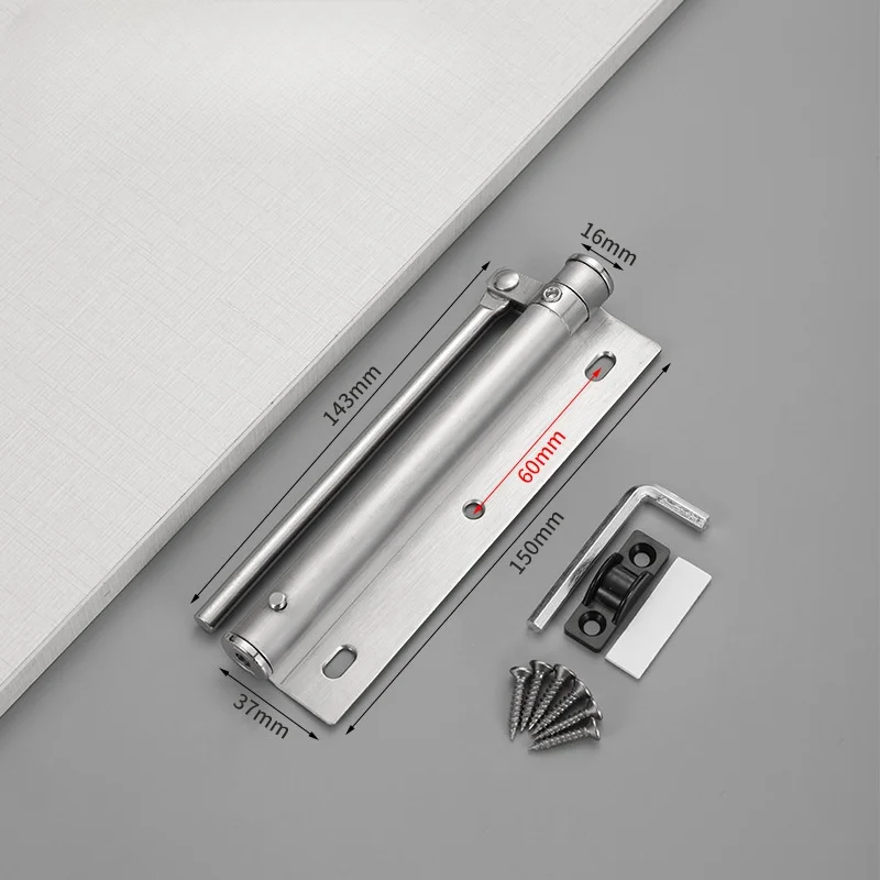 Автоматический дверной доводчик из нержавеющей стали — переключатель закрытия распашной двери, складная конструкция, подходящая для дома и офисов
Автоматический дверной доводчик из нержавеющей стали — переключатель закрытия распашной двери, складная конструкция, подходящая для дома и офисов