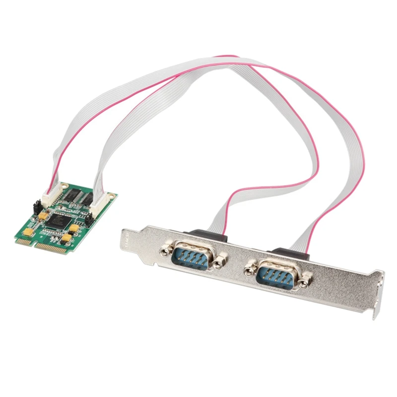 Mini Pcie на Rs232 2 порта s Db9 Com, полуразмерный последовательный порт Mini PCI Express, карта промышленного контроллера EXAR 17V352
Mini Pcie на Rs232 2 порта s Db9 Com, полуразмерный последовательный порт Mini PCI Express, карта промышленного контроллера EXAR 17V352
