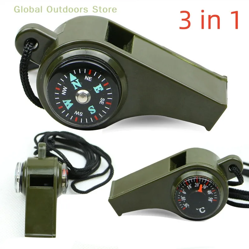 3 in 1 Emergency Survival Whistle Compass Thermometer Referee Cheerleading Whistle Sporting Goods Camping Hiking Outdoor Tools
3 in 1 Emergency Survival Whistle Compass Thermometer Referee Cheerleading Whistle Sporting Goods Camping Hiking Outdoor Tools