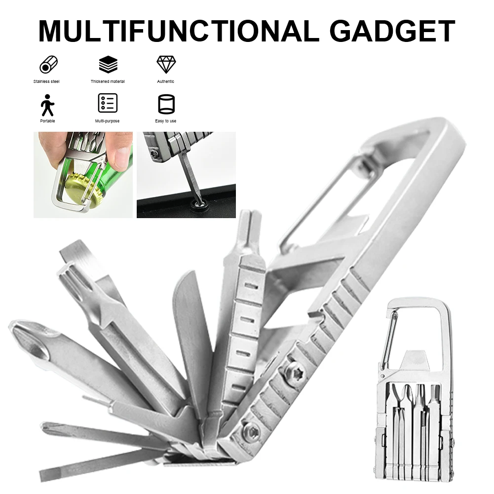 13 in 1 Folding Screwdrivers Outdoor Pocket Mini Portable Screwdrivers Multitool Hex Wrench Bottle Opener Phone Stand Ejection
13 in 1 Folding Screwdrivers Outdoor Pocket Mini Portable Screwdrivers Multitool Hex Wrench Bottle Opener Phone Stand Ejection