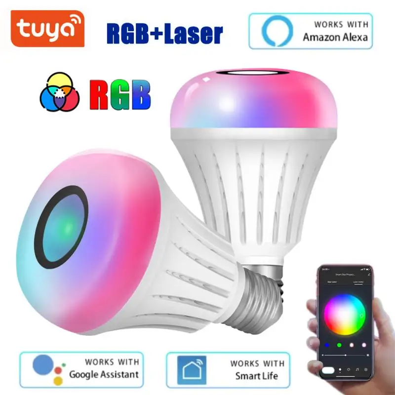 Tuya WiFi Projection Lamp E27 RGB Laser Projection Lamp Music Mode Timing Laser Projection Bulb Works With Alexa Google Home
Tuya WiFi Projection Lamp E27 RGB Laser Projection Lamp Music Mode Timing Laser Projection Bulb Works With Alexa Google Home