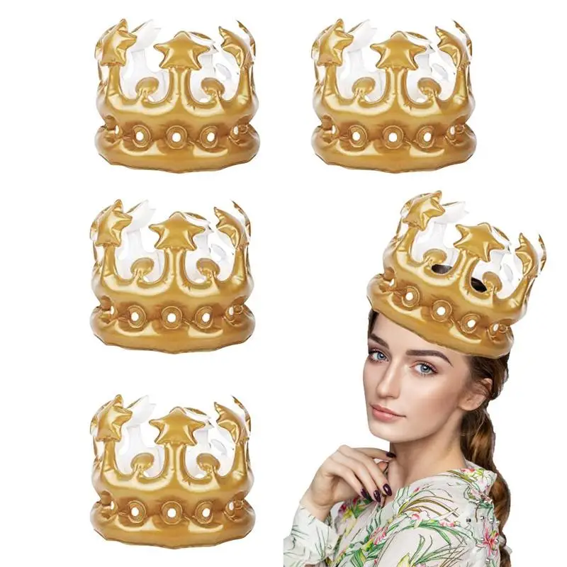 Blow Up Crown 4PCS Prince Princess King Queen Crown Inflatable Crown Hat For Birthday Celebration Shower Photo Props
Blow Up Crown 4PCS Prince Princess King Queen Crown Inflatable Crown Hat For Birthday Celebration Shower Photo Props