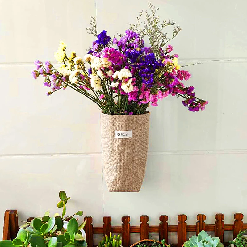 Hanging Flower Pot Storage Bag Small Linen Fabric Organizer Basket Desktop Bathroom Office Living Room Restaurant Ornament
Hanging Flower Pot Storage Bag Small Linen Fabric Organizer Basket Desktop Bathroom Office Living Room Restaurant Ornament