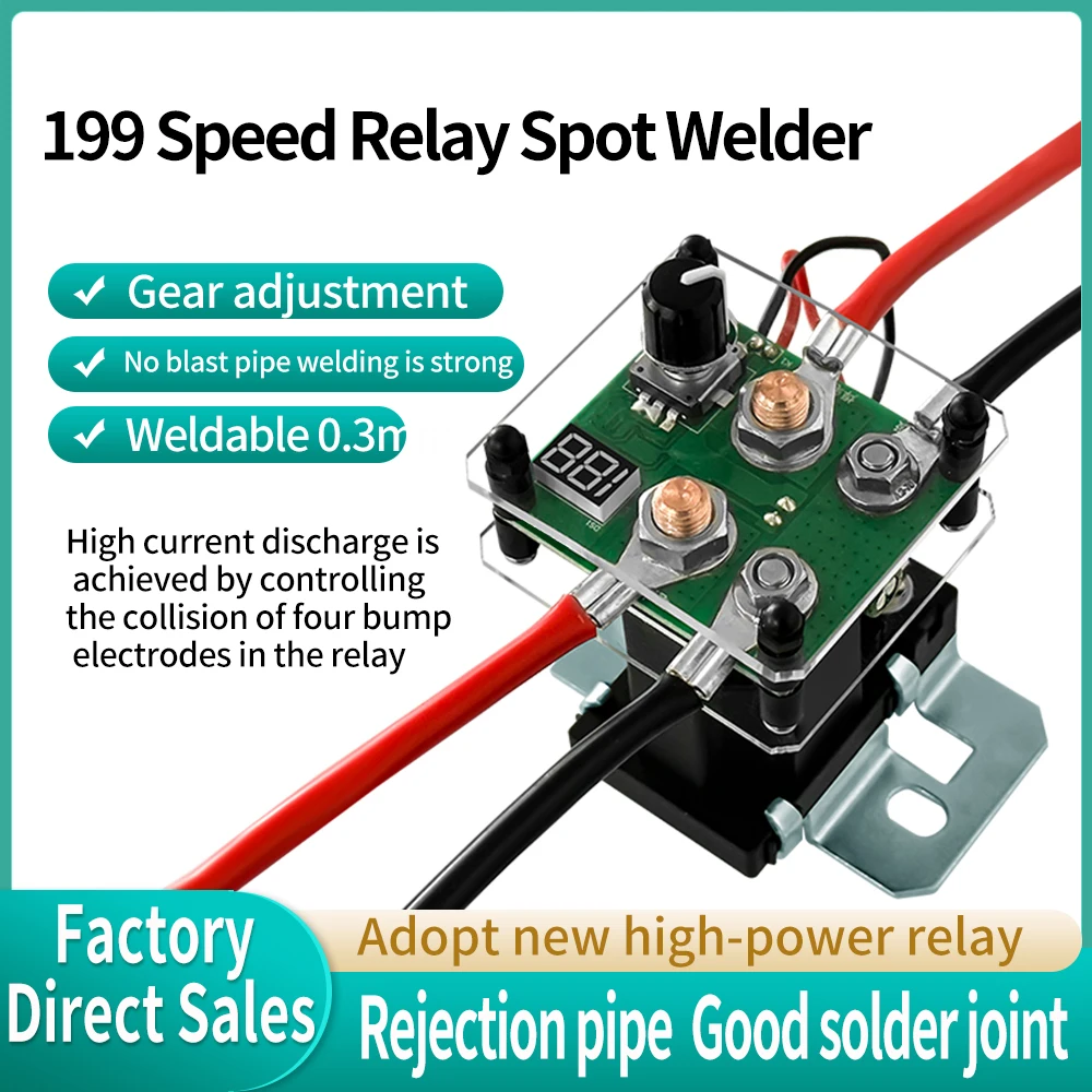 199 Speed Relay Spot Welder Mini Spot Welding Machine For 18650 Battery Welding Tool Rotary encoder regulation 
199 Speed Relay Spot Welder Mini Spot Welding Machine For 18650 Battery Welding Tool Rotary encoder regulation