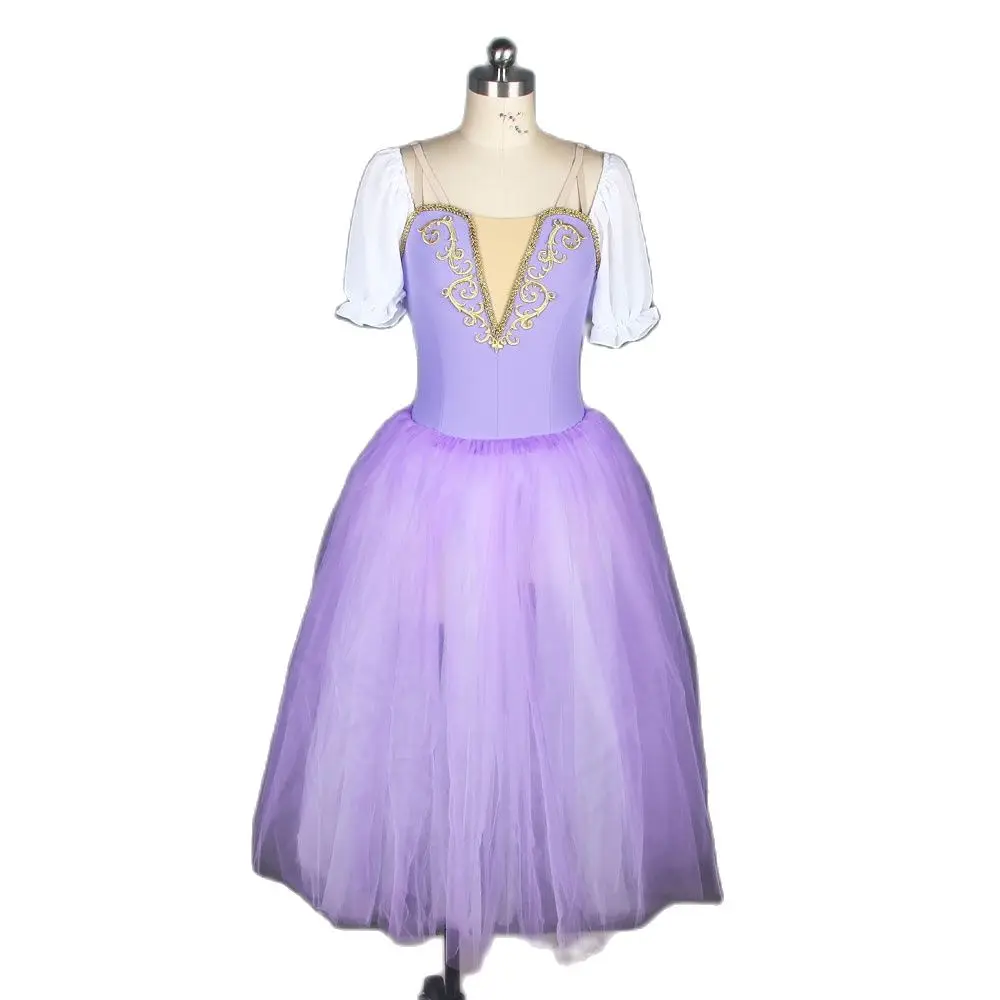 18703 Purple Spandex Bodice with Gold Trim and Puff Sleeves Women & Girl Dance Costumes Long Ballet Tulle Dress Dancewear
18703 Purple Spandex Bodice with Gold Trim and Puff Sleeves Women & Girl Dance Costumes Long Ballet Tulle Dress Dancewear