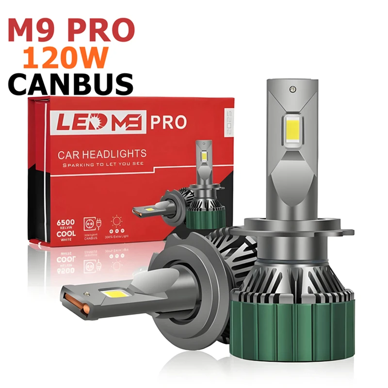 M9 pro 120 Вт светодиодная лампа для фар 12000LM H7 Turbo CSP диод 6500K налобный фонарь 12 В высокая яркость обновление автоматического освещения
M9 pro 120 Вт светодиодная лампа для фар 12000LM H7 Turbo CSP диод 6500K налобный фонарь 12 В высокая яркость обновление автоматического освещения