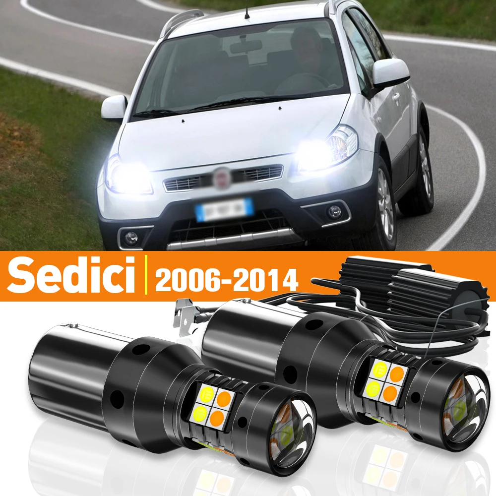 2 шт., двухрежимный сигнал поворота и дневные ходовые Ранги для Fiat Sedici 2006-2014 2007 2008 2009 2010, аксессуары Canbus
2 шт., двухрежимный сигнал поворота и дневные ходовые Ранги для Fiat Sedici 2006-2014 2007 2008 2009 2010, аксессуары Canbus