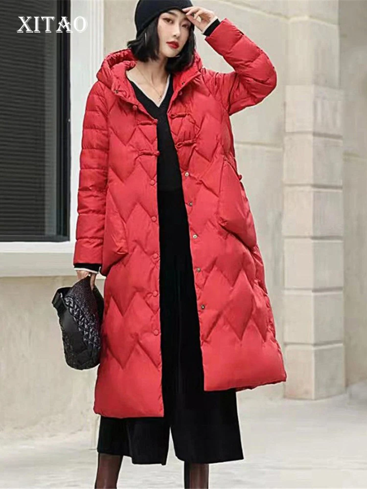 XITAO Pocket Down Coat Solid Color Single Breast Pleated Goddess Fan 2022 Winter Minority Loose Full Sleeve Down Coat WLD13376
XITAO Pocket Down Coat Solid Color Single Breast Pleated Goddess Fan 2022 Winter Minority Loose Full Sleeve Down Coat WLD13376