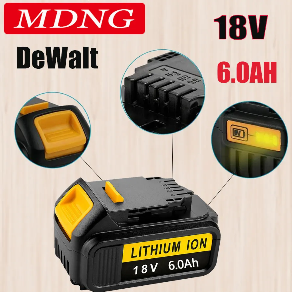 100% Original For DeWalt 18V 6000mAh Rechargeable Power Tools Battery with LED Li-ion Replacement DCB205 DCB204-2 20V DCB206
100% Original For DeWalt 18V 6000mAh Rechargeable Power Tools Battery with LED Li-ion Replacement DCB205 DCB204-2 20V DCB206