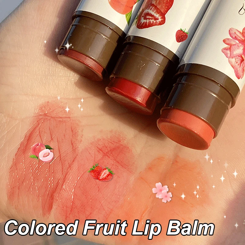 Fresh Fruit Flavored Lip Balm Lip Tinted Makeup Moisturizing Lasting Color Changing Lipstick Anti-cracking Exfoliating Cosmetics 
Fresh Fruit Flavored Lip Balm Lip Tinted Makeup Moisturizing Lasting Color Changing Lipstick Anti-cracking Exfoliating Cosmetics