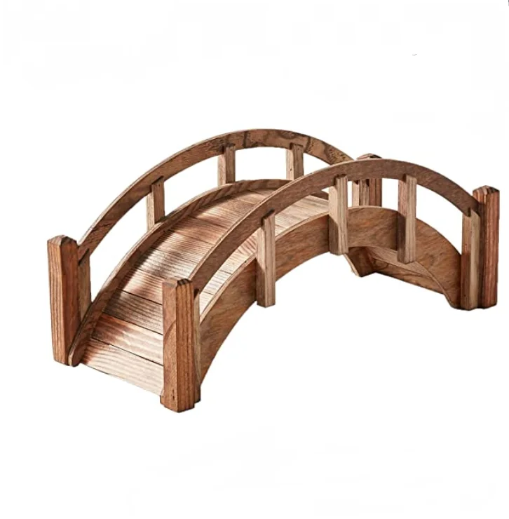 Outdoor Natural Miniature decorative garden bridge wholesale Waterproof Customized Wood Garden Arch Bridge
Outdoor Natural Miniature decorative garden bridge wholesale Waterproof Customized Wood Garden Arch Bridge