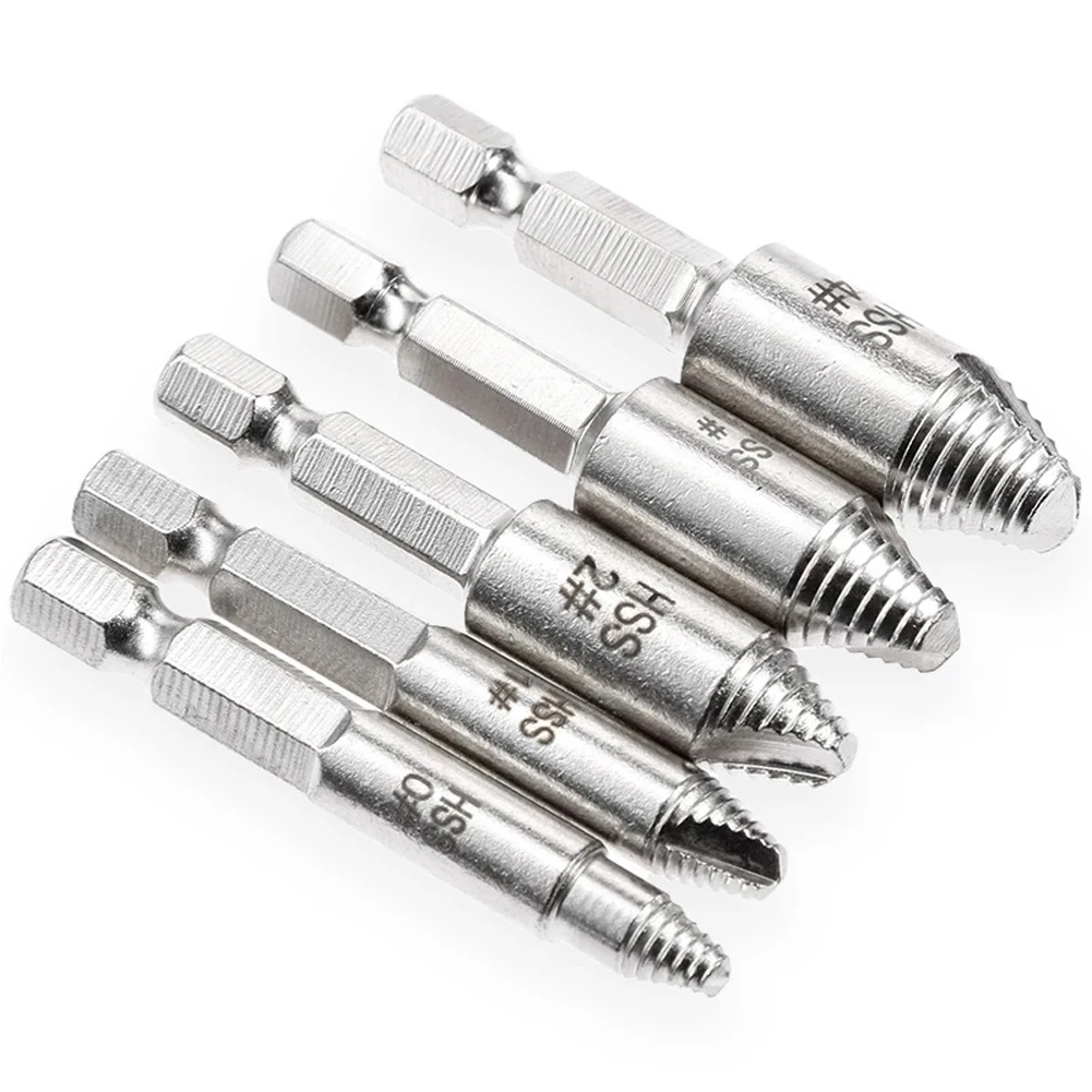 Broken Screw Removal Screw Extractor 5Pcs/Set Set Silver Broken Wire Extractor Easy To Use For Iron/steel Screws
Broken Screw Removal Screw Extractor 5Pcs/Set Set Silver Broken Wire Extractor Easy To Use For Iron/steel Screws