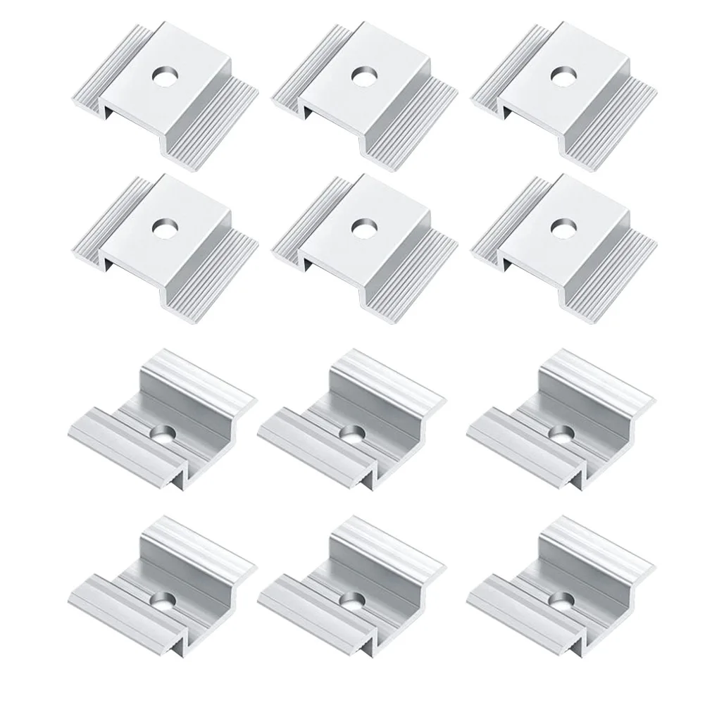 PV Clamp Solar Panel Bracket 12set Aluminum Alloy PV Panel Holder Photovoltaic Clamp Photovoltaic Panel Bracket High Quality
PV Clamp Solar Panel Bracket 12set Aluminum Alloy PV Panel Holder Photovoltaic Clamp Photovoltaic Panel Bracket High Quality