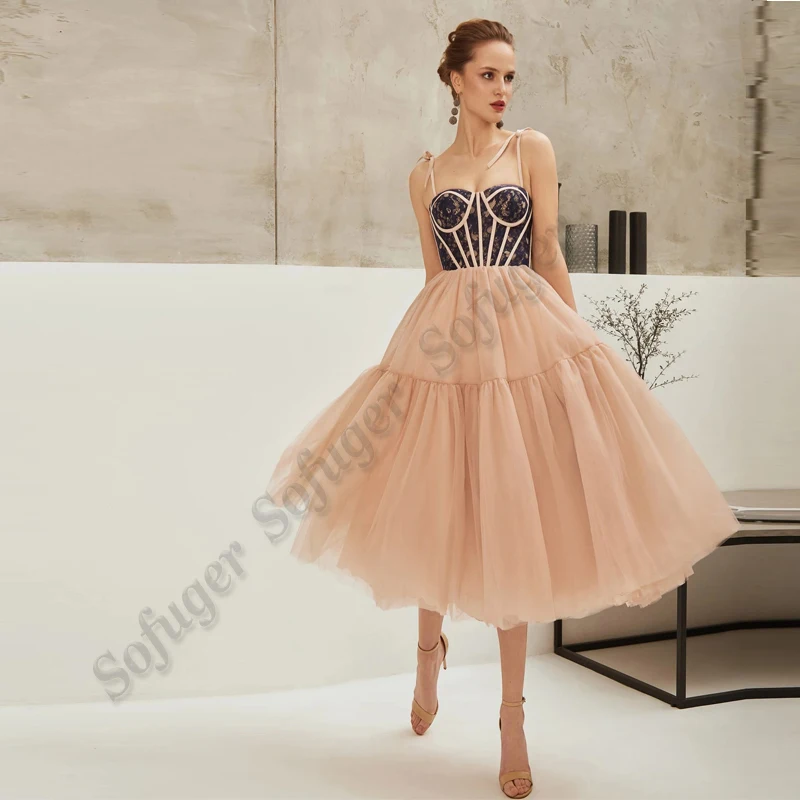 Short Evening Dresses 2022 Spaghetti Strap Sleeveless Ball Gown Tea Length Women Formal Prom Graduation Custom Made Abendkleider
Short Evening Dresses 2022 Spaghetti Strap Sleeveless Ball Gown Tea Length Women Formal Prom Graduation Custom Made Abendkleider