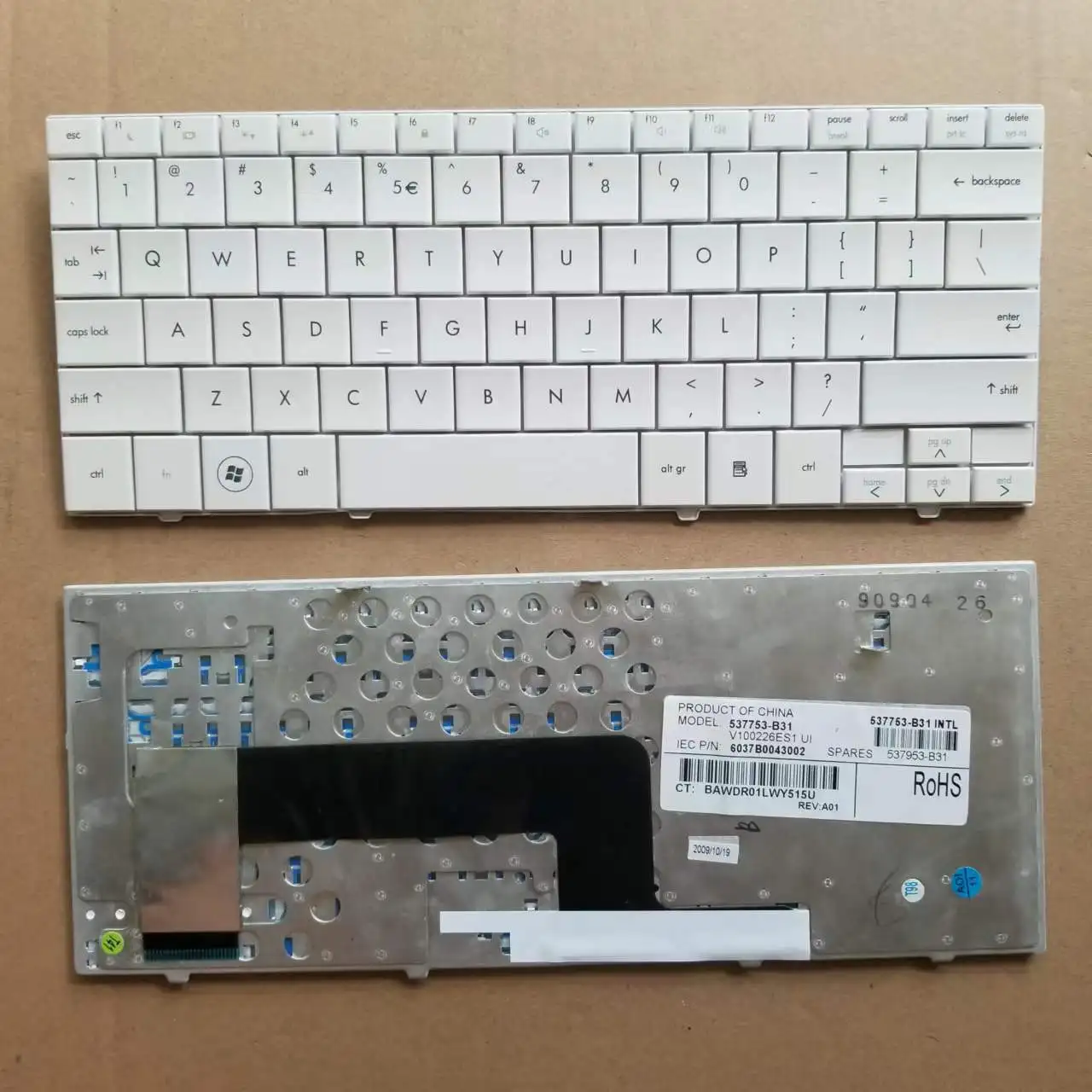 Новая английская клавиатура для ноутбука HP Mini110 Mini110-1000 Series US белая 537753-B31 V100226ES1
Новая английская клавиатура для ноутбука HP Mini110 Mini110-1000 Series US белая 537753-B31 V100226ES1