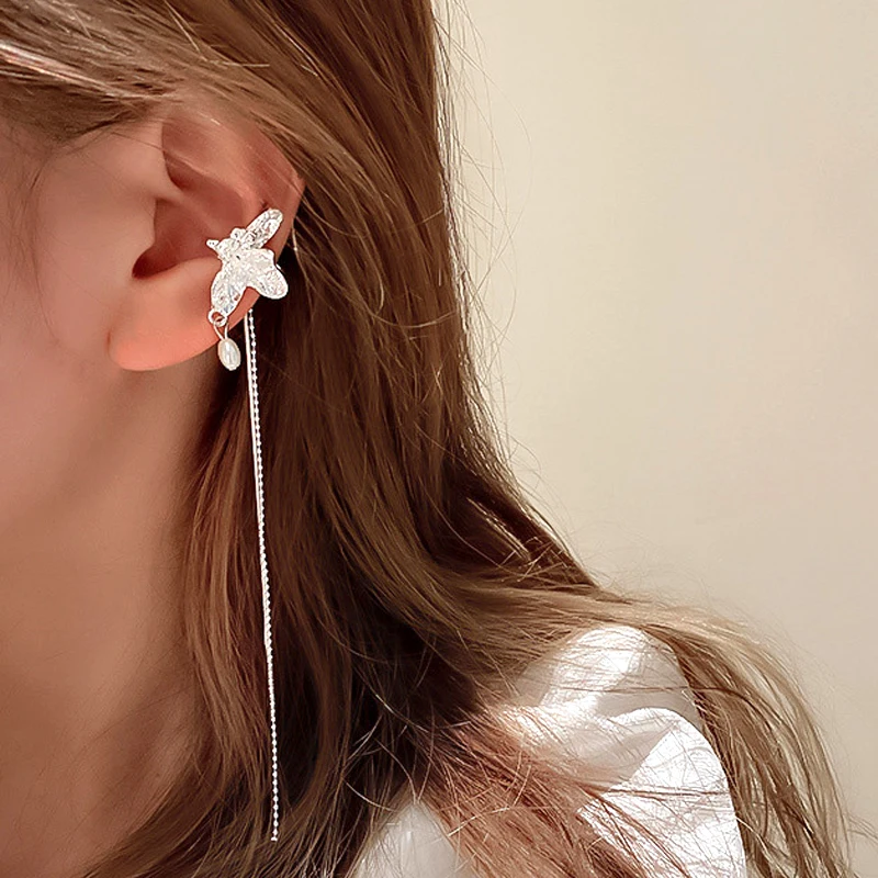 Long Tassel Clip Earrings Simple Pearl Ear Clips for Women Silver Color Earring for Female Exquisite Jewelry Accessories
Long Tassel Clip Earrings Simple Pearl Ear Clips for Women Silver Color Earring for Female Exquisite Jewelry Accessories