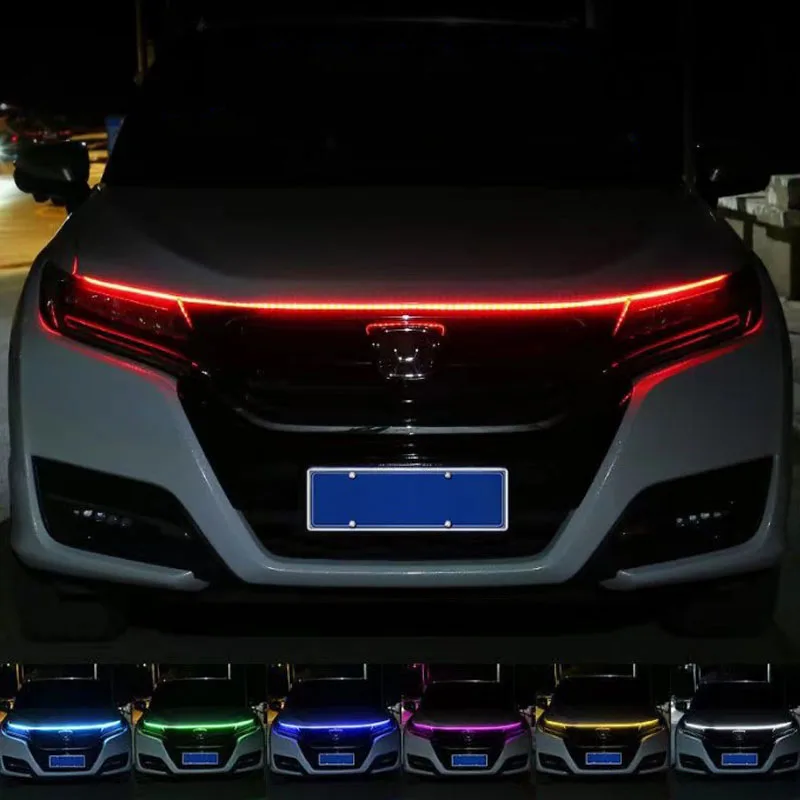 Car Hood Decorative Lights 12V Led Daytime Running Lights Seven-Color Steering Flow-Through One Daytime Running Lights
Car Hood Decorative Lights 12V Led Daytime Running Lights Seven-Color Steering Flow-Through One Daytime Running Lights