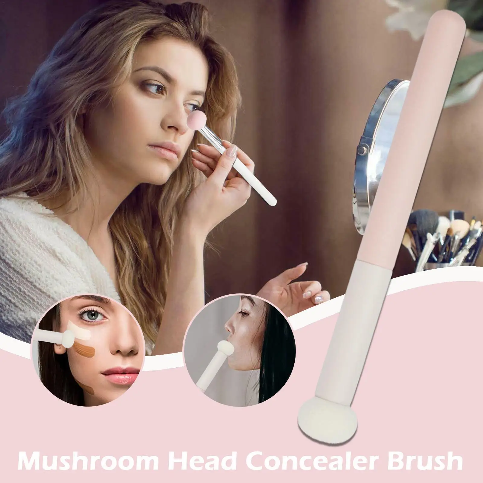 Concealer Makeup Brush Mushroom Sponge Head Professional Foundation Beauty Up Make Cosmetic Tools Face Brush Lip W B7S5
Concealer Makeup Brush Mushroom Sponge Head Professional Foundation Beauty Up Make Cosmetic Tools Face Brush Lip W B7S5