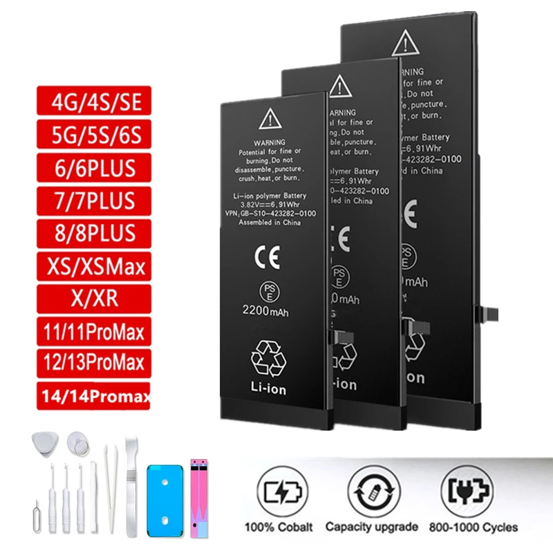 Оригинальная сменная батарея для IPhone 5 6 6S 7 8 Plus X XR XS Max 11 12 13 Pro Max
Оригинальная сменная батарея для IPhone 5 6 6S 7 8 Plus X XR XS Max 11 12 13 Pro Max