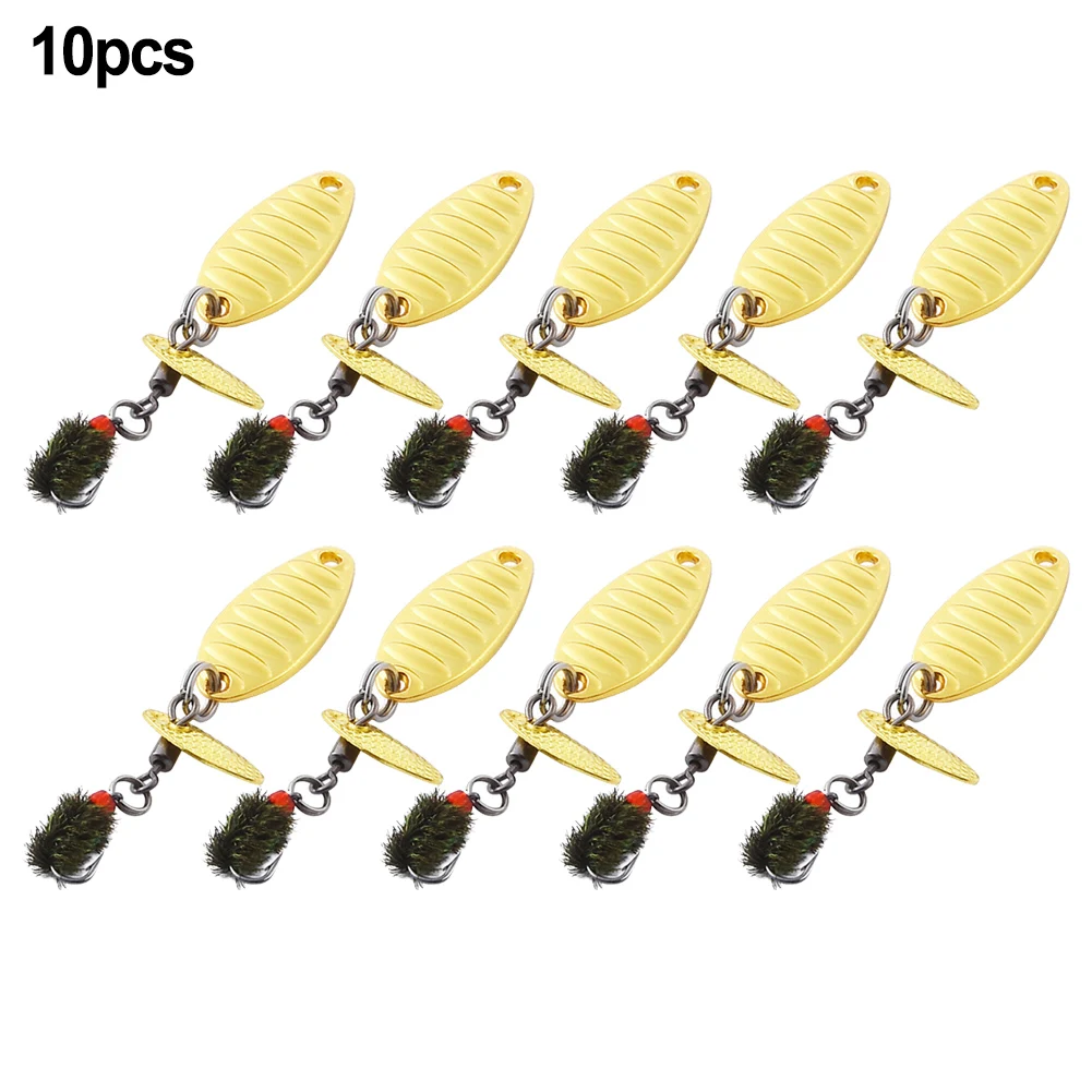 10pcs Fly Fishing Fly Hook Lure Bait Sequin Hook Spinner Baits For Trout Bass Topmouth Culter Fishhook Carp Fish Accessories
10pcs Fly Fishing Fly Hook Lure Bait Sequin Hook Spinner Baits For Trout Bass Topmouth Culter Fishhook Carp Fish Accessories