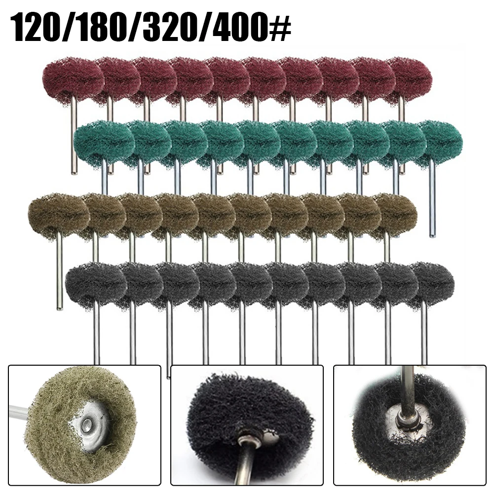 10pcs Abrasive Wheel Nylon Buffing Brush Grinding Wheel For Rotary Tool 3mm Shank 120/180/320/400# Abrasive Tools
10pcs Abrasive Wheel Nylon Buffing Brush Grinding Wheel For Rotary Tool 3mm Shank 120/180/320/400# Abrasive Tools
