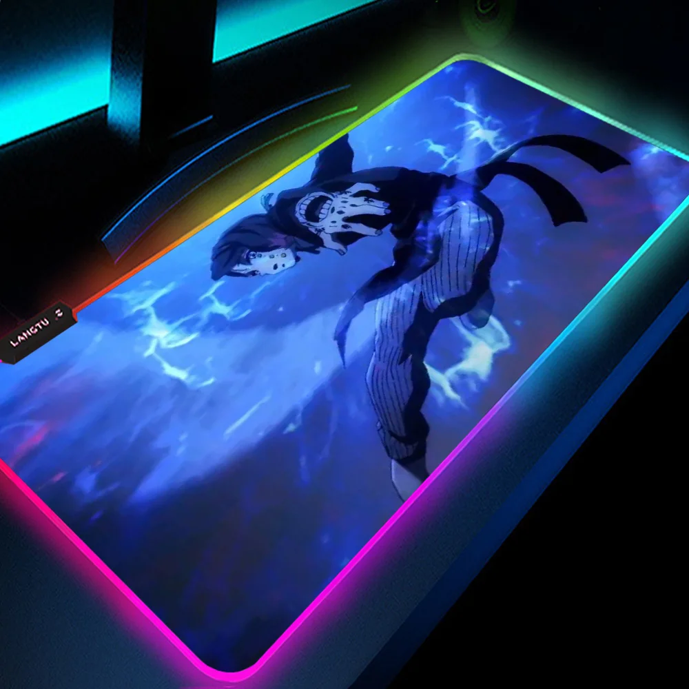 Demon Slayer Mouse Mats Luminous Anime Accessories LED Pad Mouse Computer Mat Custom Office RGB Mouse Mat Big Waterproof Mat
Demon Slayer Mouse Mats Luminous Anime Accessories LED Pad Mouse Computer Mat Custom Office RGB Mouse Mat Big Waterproof Mat