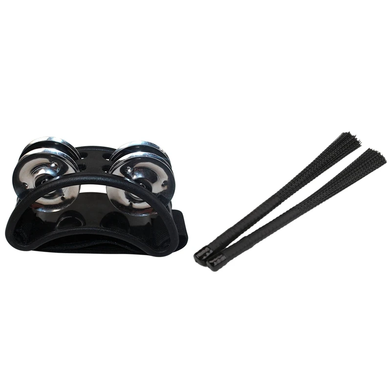 Percussion Foot Tambourine With Metal Jingles With 2Pcs Cajon Brush Telescoping Drum Brushes Nylon Sticks Percussion
Percussion Foot Tambourine With Metal Jingles With 2Pcs Cajon Brush Telescoping Drum Brushes Nylon Sticks Percussion