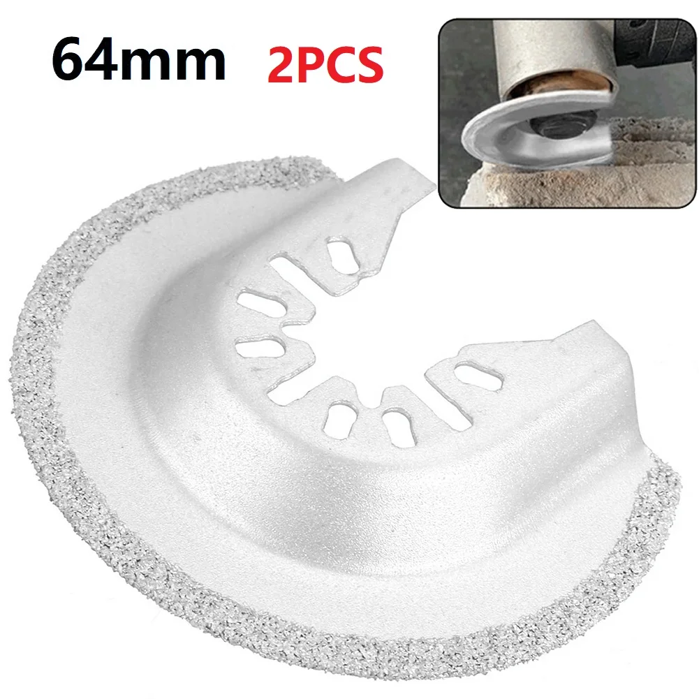 2pcs 64mm Saw Blade Cutting Disc Half Circle Diamond Quick Release Cutter Multi-functional OscillatingTool
2pcs 64mm Saw Blade Cutting Disc Half Circle Diamond Quick Release Cutter Multi-functional OscillatingTool