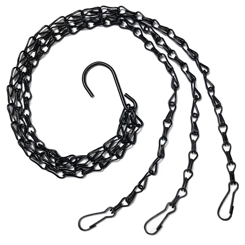 30Pcs Black Flower Plant Pot Basket Holder Hanging Chain With S-Shape Hooks For Home Garden Tools
30Pcs Black Flower Plant Pot Basket Holder Hanging Chain With S-Shape Hooks For Home Garden Tools