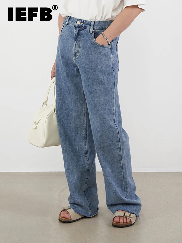 IEFB Retro Washed Versatile Loose Straight Men Jeans 2023 Korean Style Fashion Wide Leg Vintage High Street Male Trousers
IEFB Retro Washed Versatile Loose Straight Men Jeans 2023 Korean Style Fashion Wide Leg Vintage High Street Male Trousers