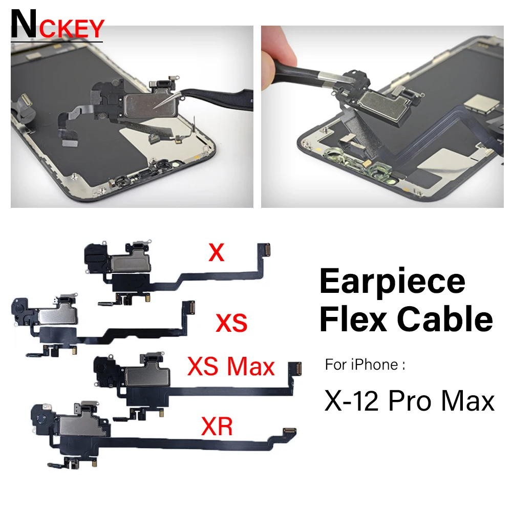 Front Earpiece Speaker Flex Cable For iPhone X XS 11 12 Pro Max XR Sound Sensor Proximity Small Earphone Speaker Headset Parts
Front Earpiece Speaker Flex Cable For iPhone X XS 11 12 Pro Max XR Sound Sensor Proximity Small Earphone Speaker Headset Parts