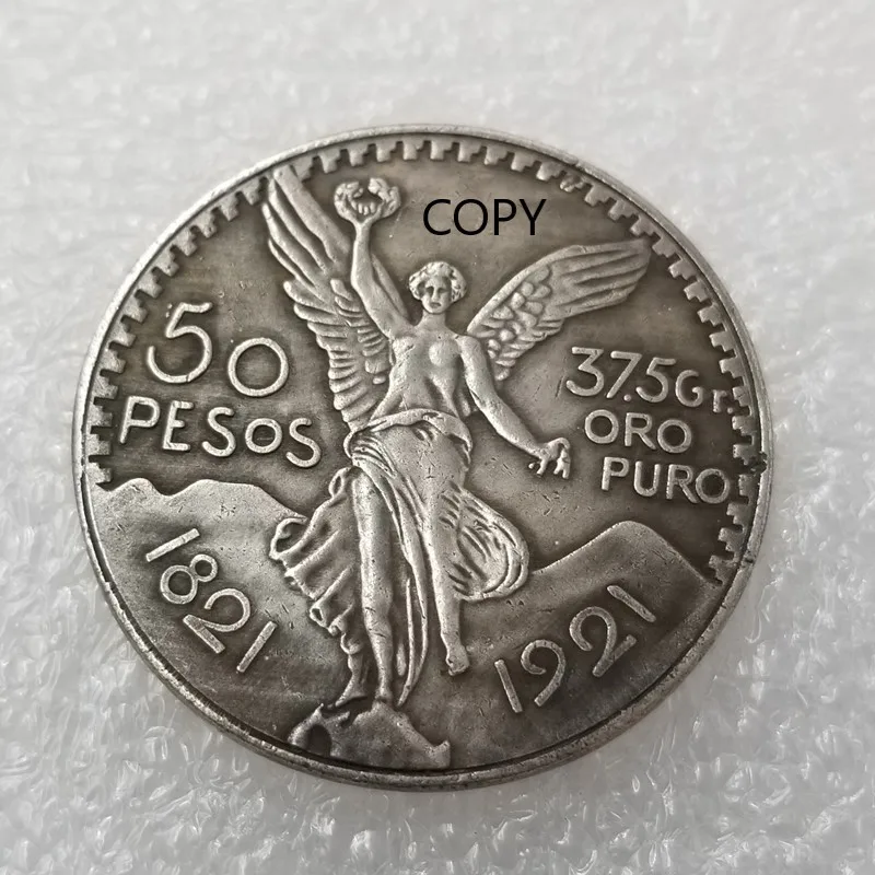 Mexico 1821-1921 Silver Plated Commemorative Collector Coin Gift Lucky Challenge Coin COPY COIN
Mexico 1821-1921 Silver Plated Commemorative Collector Coin Gift Lucky Challenge Coin COPY COIN