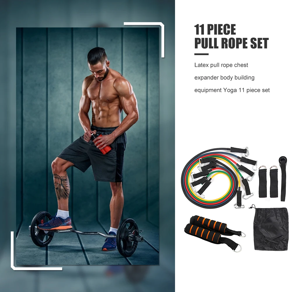 11pcs/set Resistance Band Elastic Pull Rope Home Workout Body Building Equipment Body Fitness Workout Material 20x20x20cm
11pcs/set Resistance Band Elastic Pull Rope Home Workout Body Building Equipment Body Fitness Workout Material 20x20x20cm