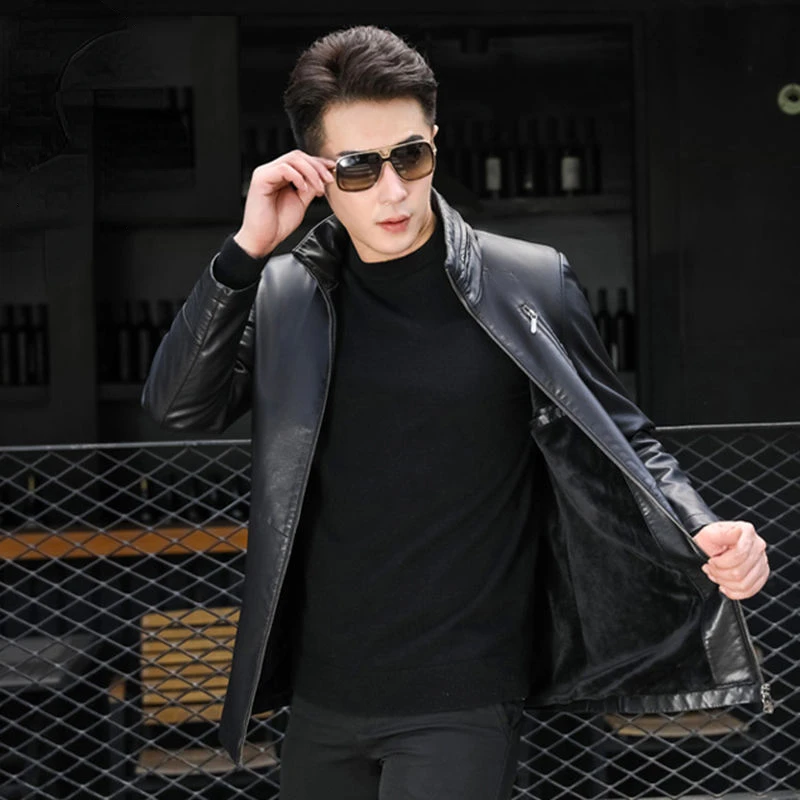 2022 Men Faux Leather Jacket Motorcycle Men's Casual Jackets Black De Couro Masculina Outwear Male PU Leather Coats Mens W120
2022 Men Faux Leather Jacket Motorcycle Men's Casual Jackets Black De Couro Masculina Outwear Male PU Leather Coats Mens W120