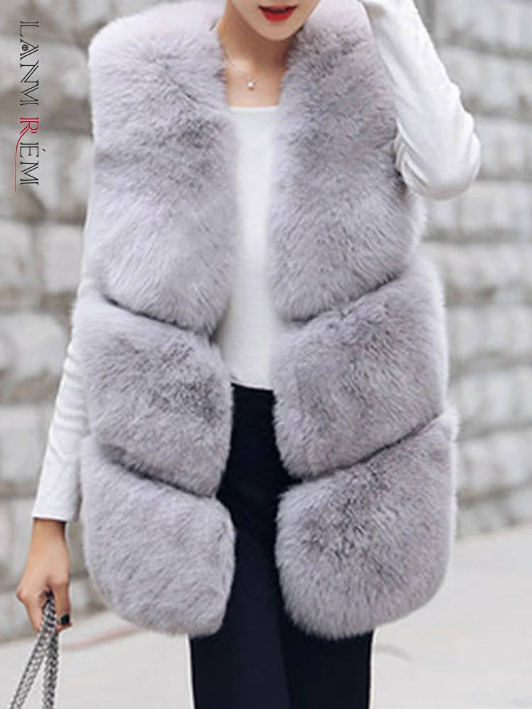 Женский жилет из искусственного меха LANMREM, однотонное пальто средней длины с имитацией лисьего меха, Осень-зима 2023, новая одежда, 2AA1772
Женский жилет из искусственного меха LANMREM, однотонное пальто средней длины с имитацией лисьего меха, Осень-зима 2023, новая одежда, 2AA1772