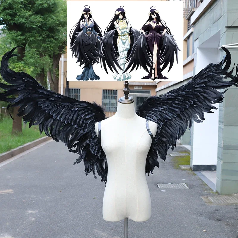 

Dark Night Angel Feather Angel Black Large Wings Photo Photography Performance Props Halloween Carnival Fancy Party 180CM