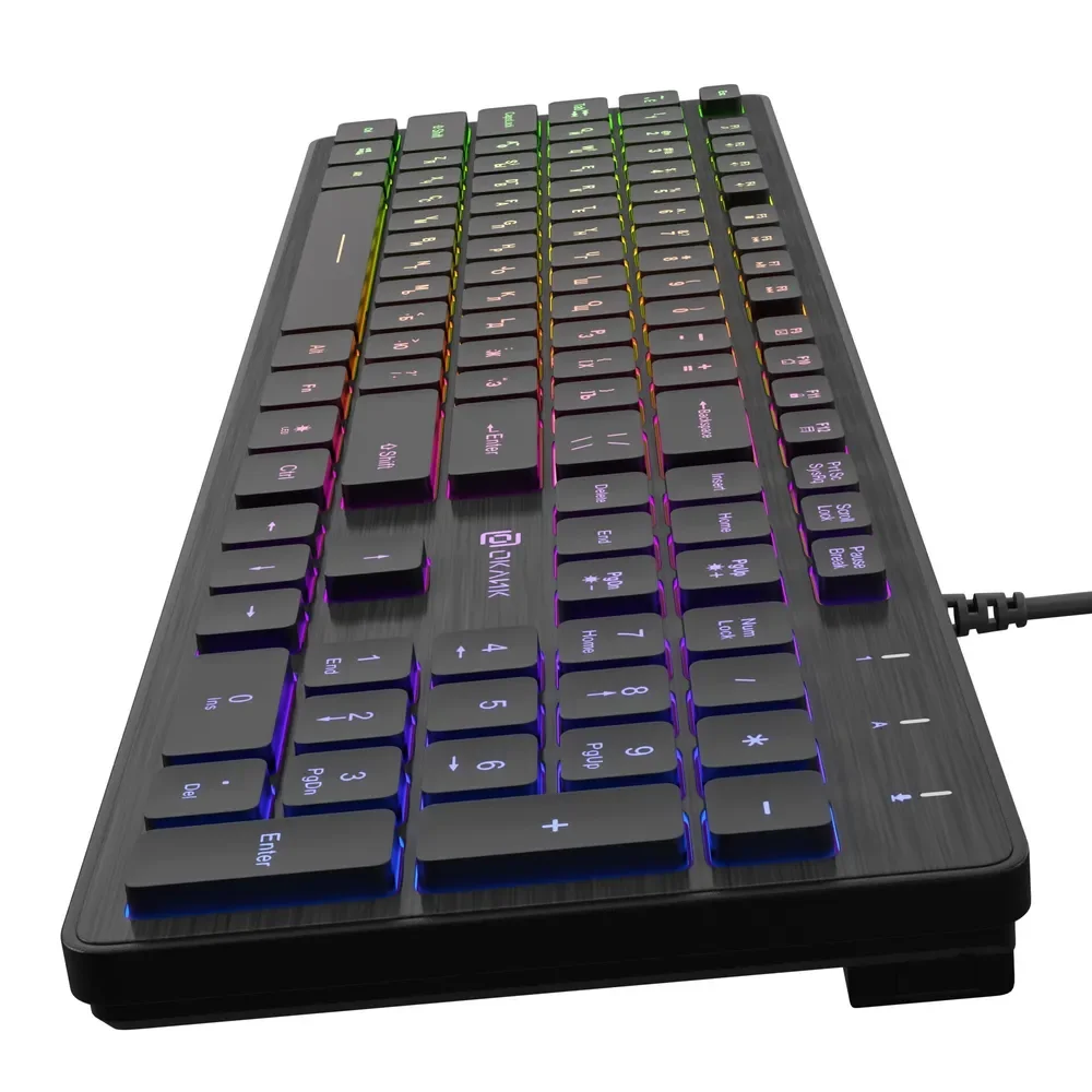 Клавиатура Оклик 550ML black USB slim Multimedia LED Стильная клавиатура для дома и офиса
Клавиатура Оклик 550ML black USB slim Multimedia LED Стильная клавиатура для дома и офиса