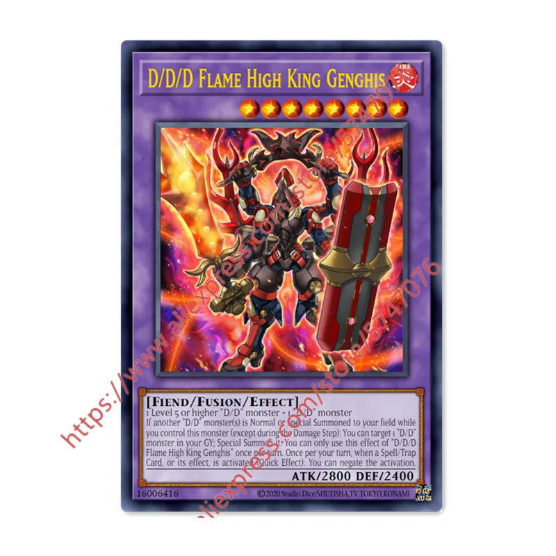 Yu Gi Oh D_D_D Flame High King Genghis SR full flash Japanese English DIY Toys Hobbies Collectibles Game Collection Anime Cards
Yu Gi Oh D_D_D Flame High King Genghis SR full flash Japanese English DIY Toys Hobbies Collectibles Game Collection Anime Cards