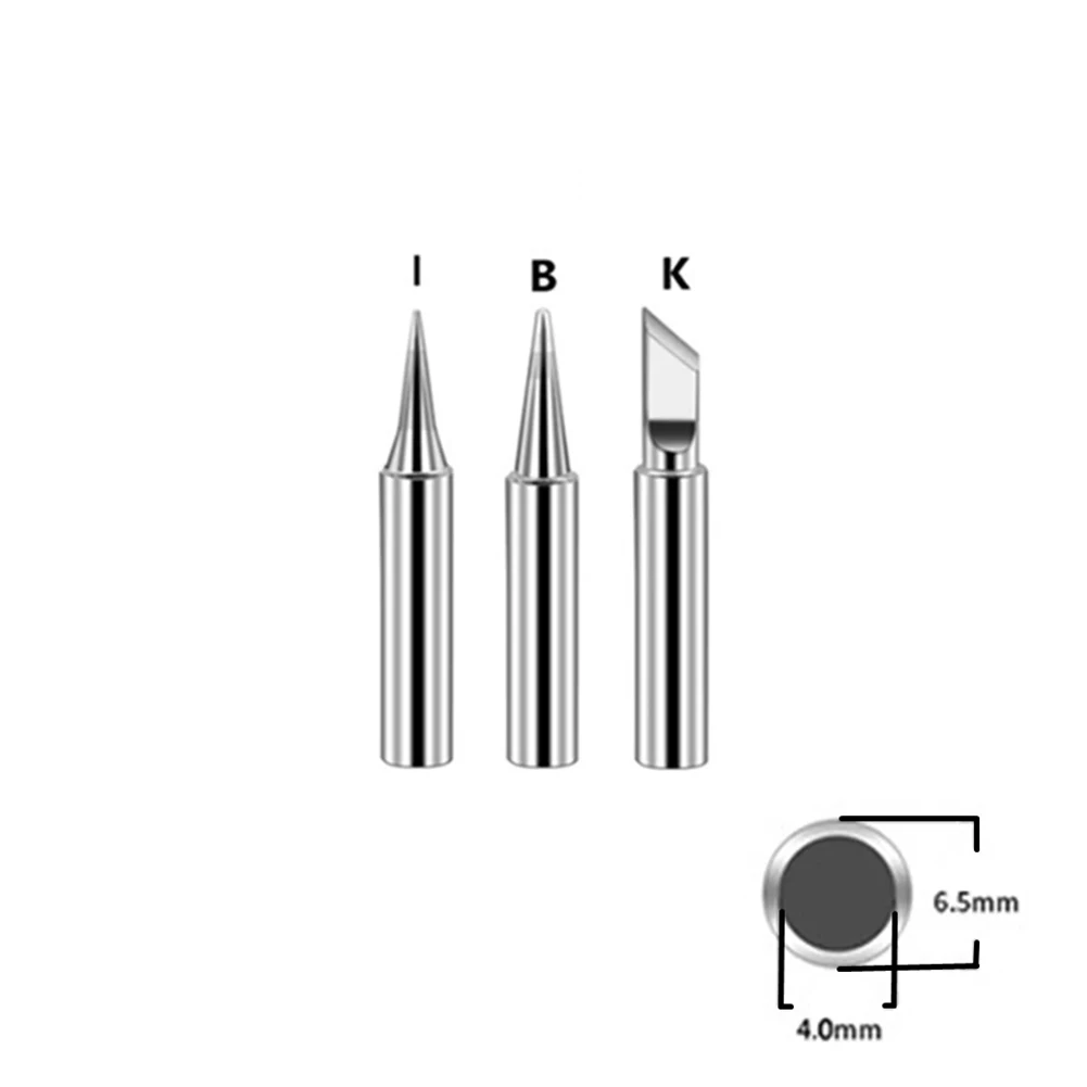 6PCS Pure Copper Soldering Iron Tips I&B&K Lead-free 936 Soldering Tip For Soldering Station Welding Supplies Tools
6PCS Pure Copper Soldering Iron Tips I&B&K Lead-free 936 Soldering Tip For Soldering Station Welding Supplies Tools