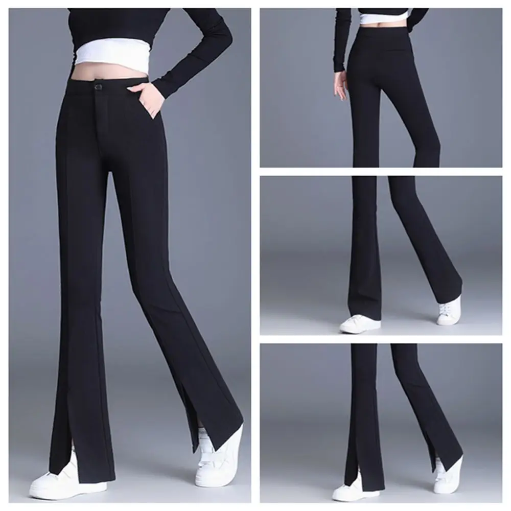 High-Quality Black Split Slim Fit Flare Pants Women's Extended High Waist Spring/Summer Stretch Slim Fit Casual Drop Flare Pants
High-Quality Black Split Slim Fit Flare Pants Women's Extended High Waist Spring/Summer Stretch Slim Fit Casual Drop Flare Pants