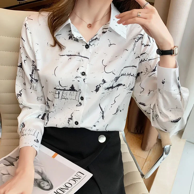 Vintage Chiffon Women Shirts Korean Fashion Tie Dye Long Sleeve Tops Y2K Casual All Match Female Loose Blouse
Vintage Chiffon Women Shirts Korean Fashion Tie Dye Long Sleeve Tops Y2K Casual All Match Female Loose Blouse