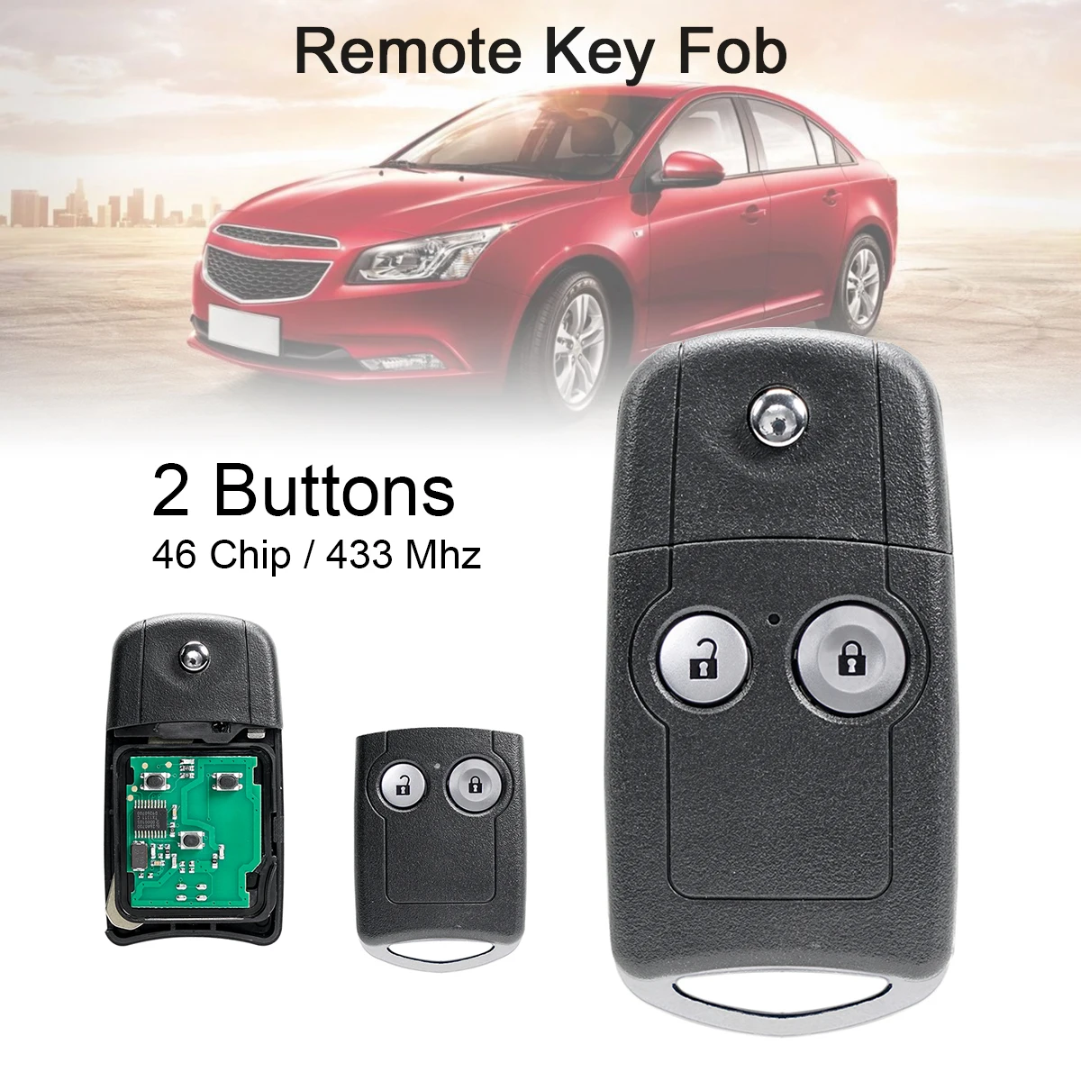 433Mhz 2Buttons Car Remote Key Fob with ID46 Fit for Honda Civic CRV CR-V Jazz 2011 2012 2013 2014 2015 HLIK-3T 2007DJ4041
433Mhz 2Buttons Car Remote Key Fob with ID46 Fit for Honda Civic CRV CR-V Jazz 2011 2012 2013 2014 2015 HLIK-3T 2007DJ4041