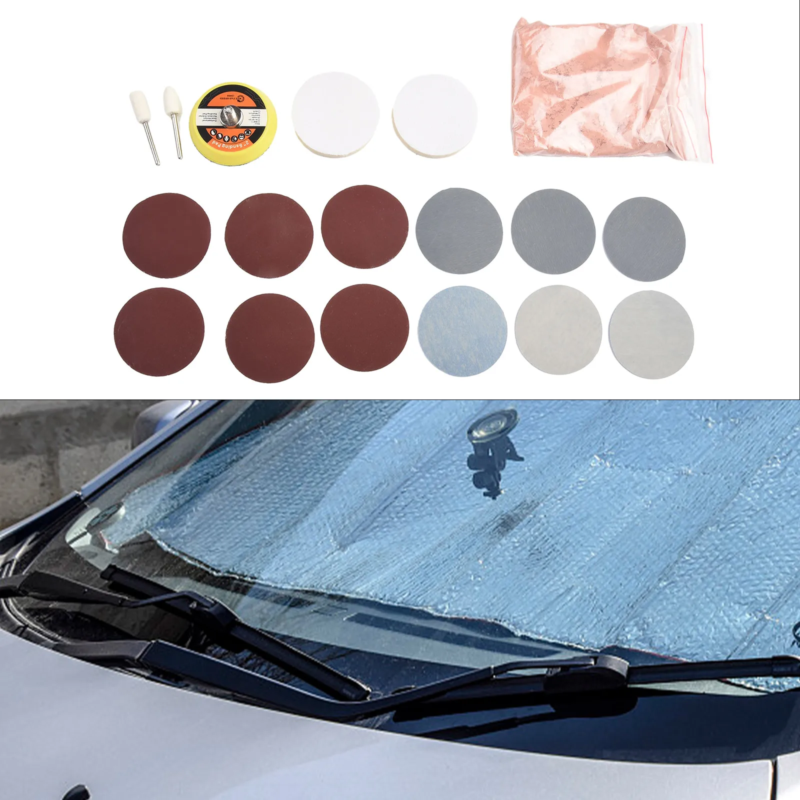 20x Car Windshield Glass Scratch Remover Cerium Oxide Powder Glass Polishing Kit Accessories For Vehicles
20x Car Windshield Glass Scratch Remover Cerium Oxide Powder Glass Polishing Kit Accessories For Vehicles